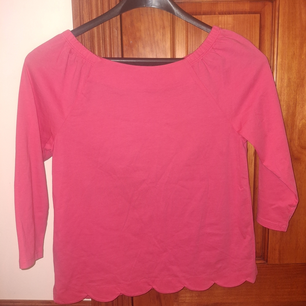 Talbots Pink Blouse with Long Sleeves